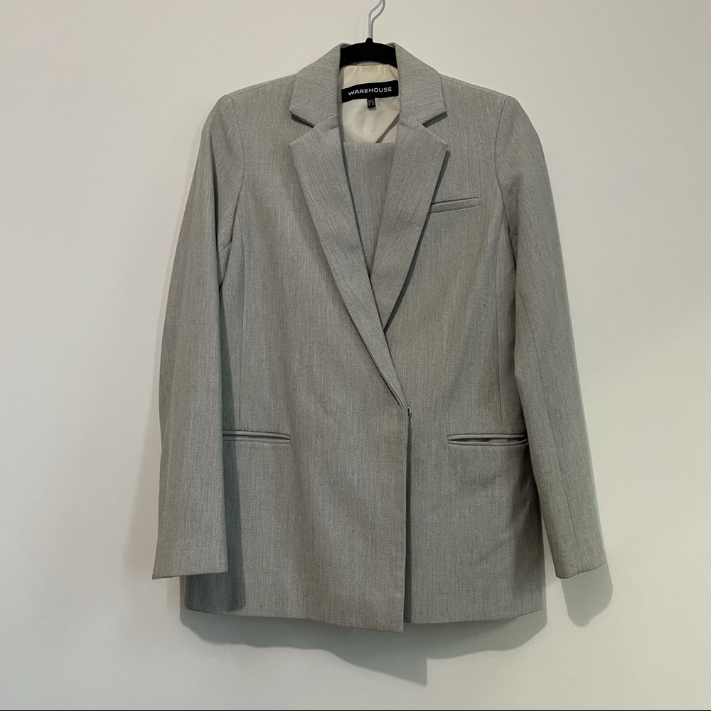 Light Grey Pants Suit